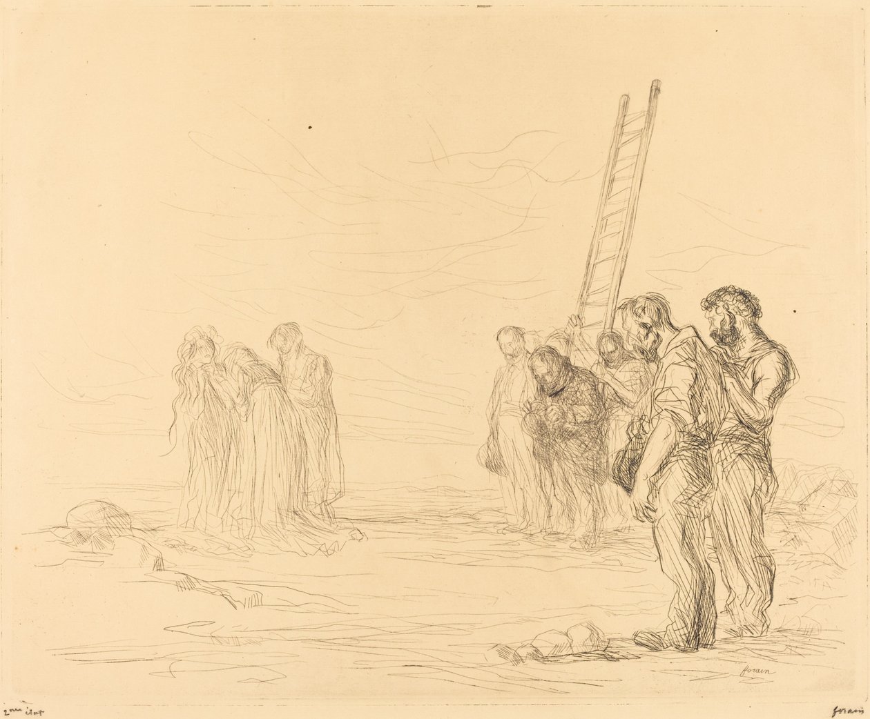 Calvaire (première planche) - Jean Louis Forain