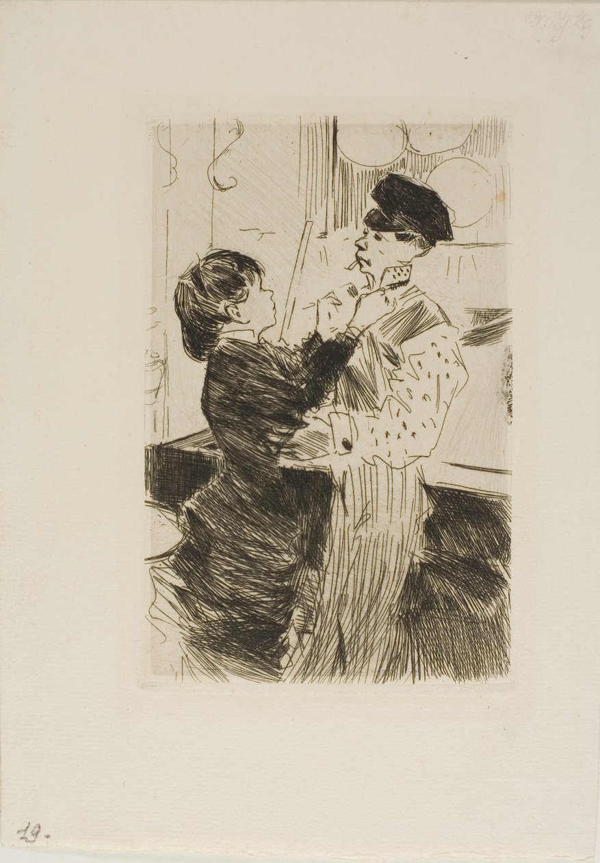 Nouer la cravate - Jean Louis Forain