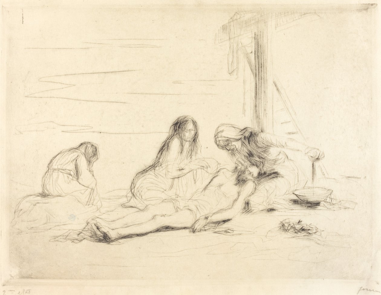 Pietà (première planche) - Jean Louis Forain