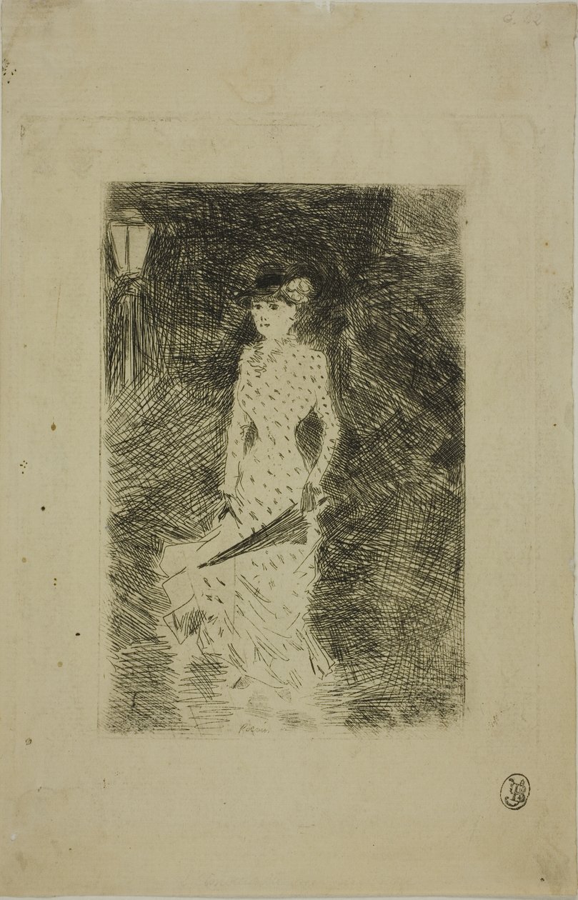 Femme déambulant avec un parapluie - Jean Louis Forain