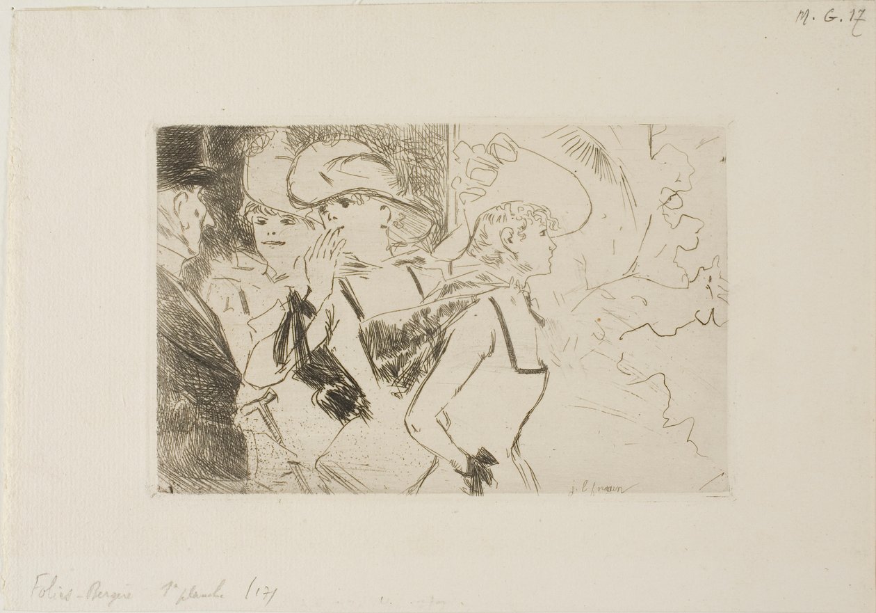 The Foiles-Bergère, First Plate - Jean Louis Forain