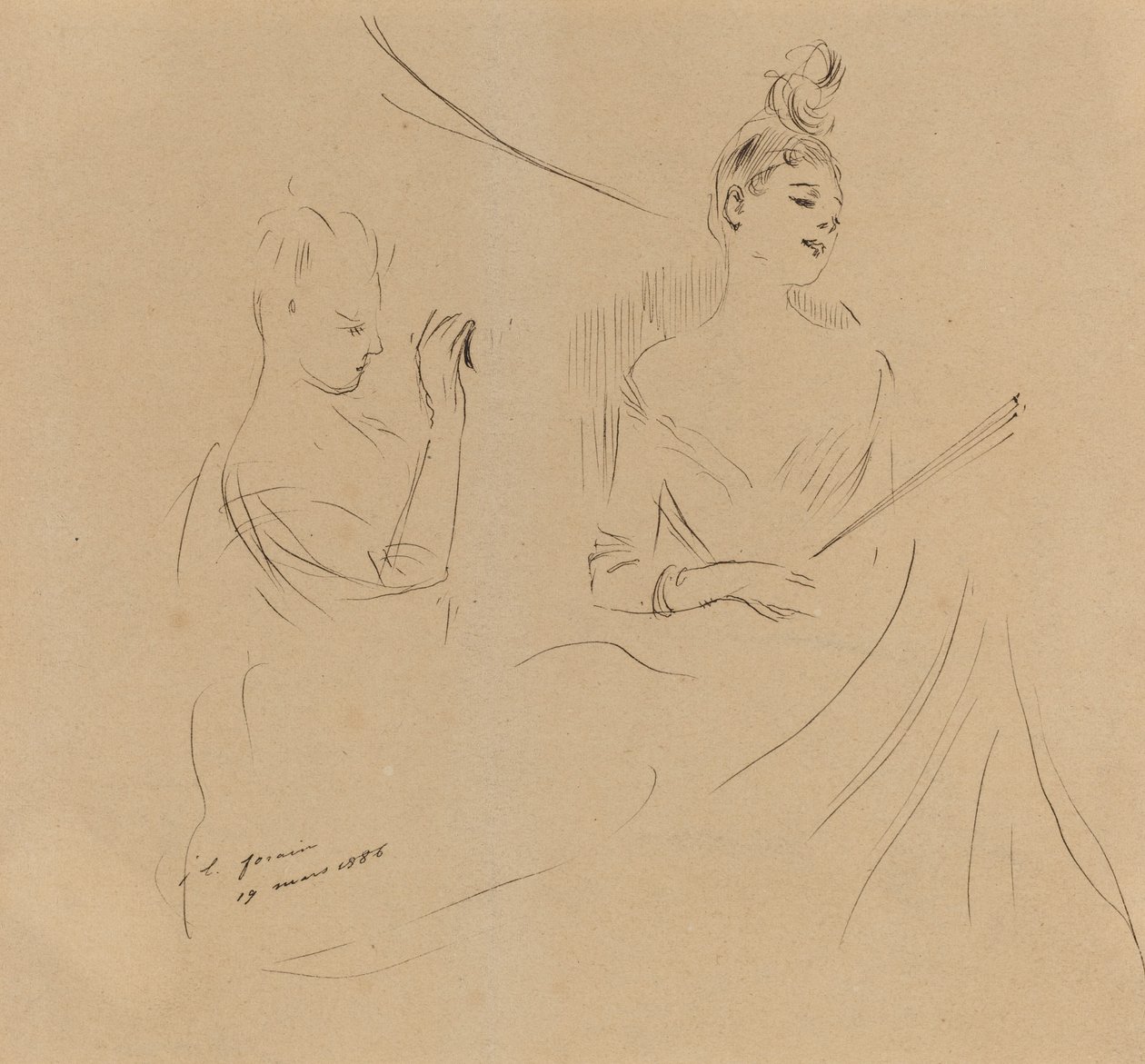 Deux dames dans une loge - Jean Louis Forain