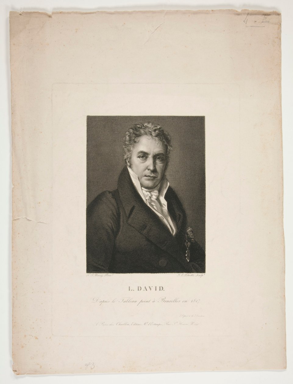 Portrait de Jacques Louis David - Jean Louis Potrelle