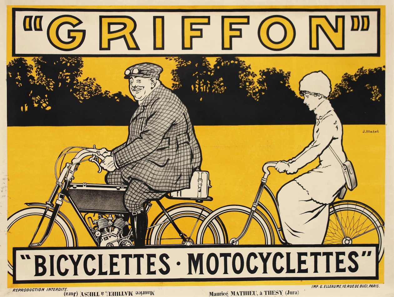 Griffon Bicyclettes Motocyclettes, vers 1905 - Jean Matet
