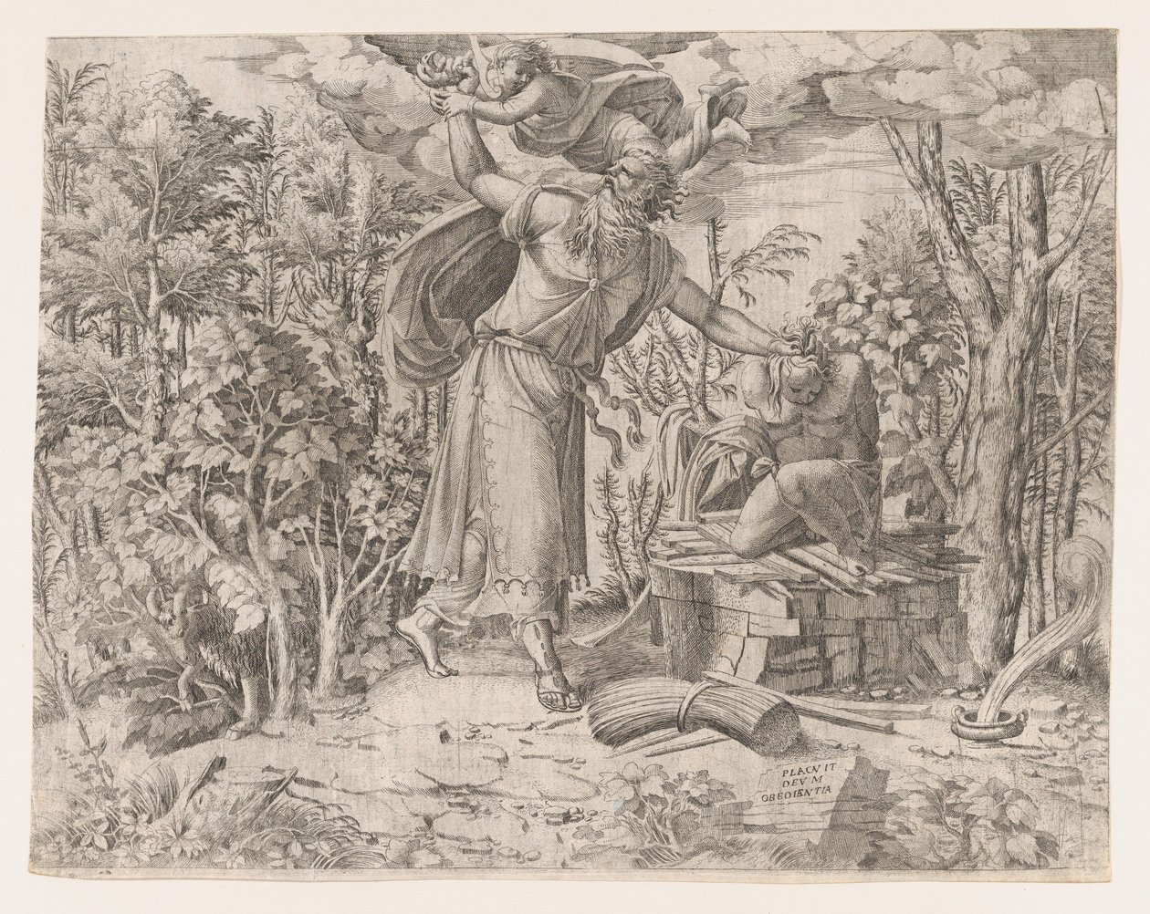 Abraham sacrifiant Isaac - Jean Mignon