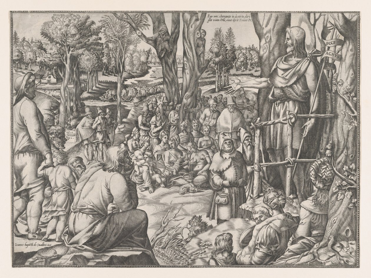 Saint Jean prêchant dans le désert, 1535-55 - Jean Mignon