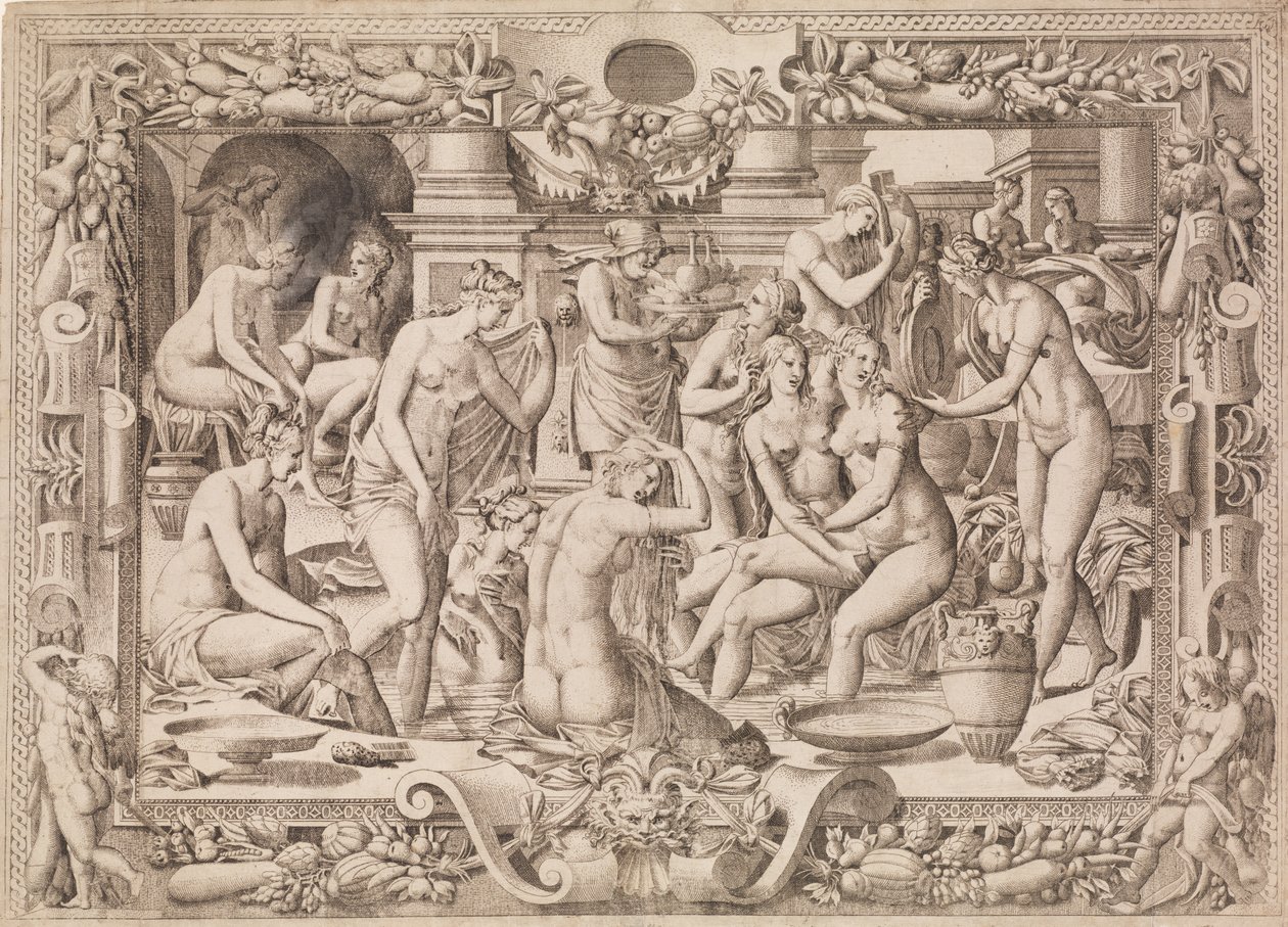 Femmes se baignant - Jean Mignon