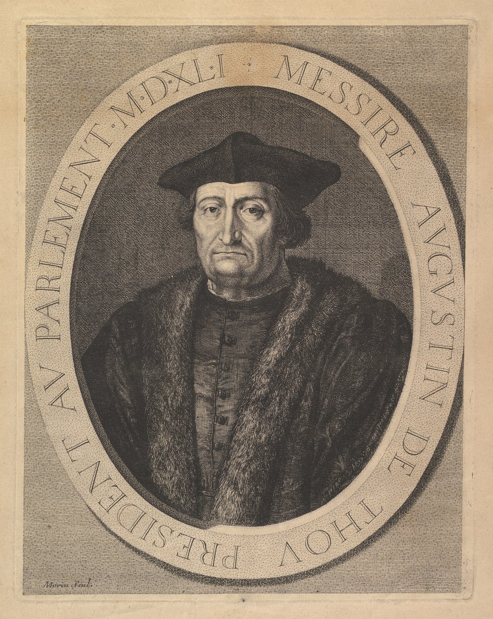 Augustin de Thou, président au Parlement - Jean Morin