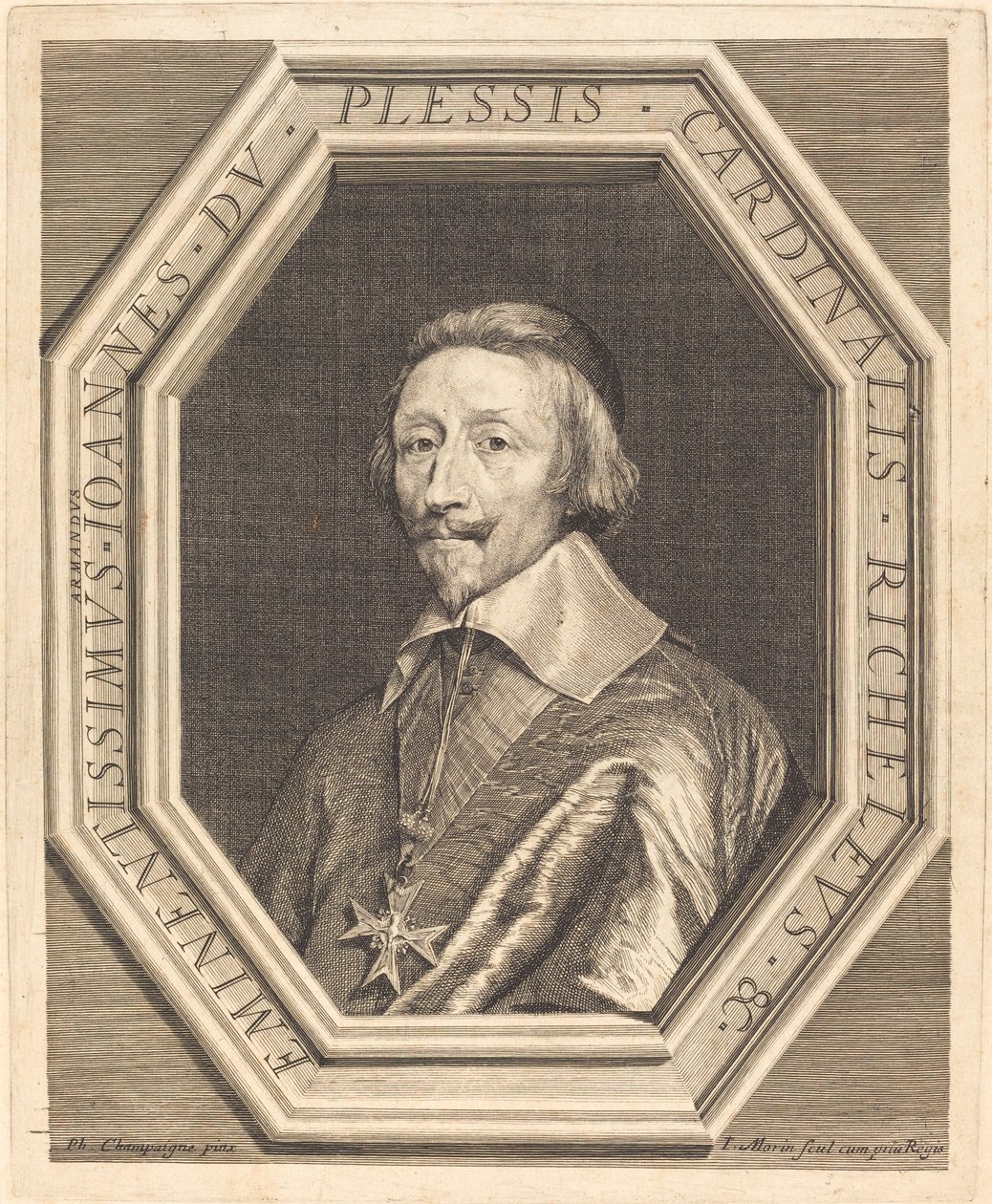 Cardinal Richelieu - Jean Morin after Philippe de Champaigne