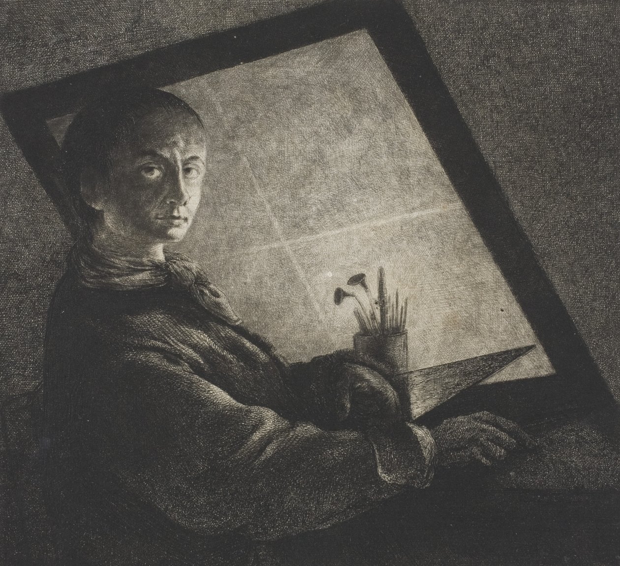 Autoportrait, vers 1778 - Jean Pierre Norblin de La Gourdaine