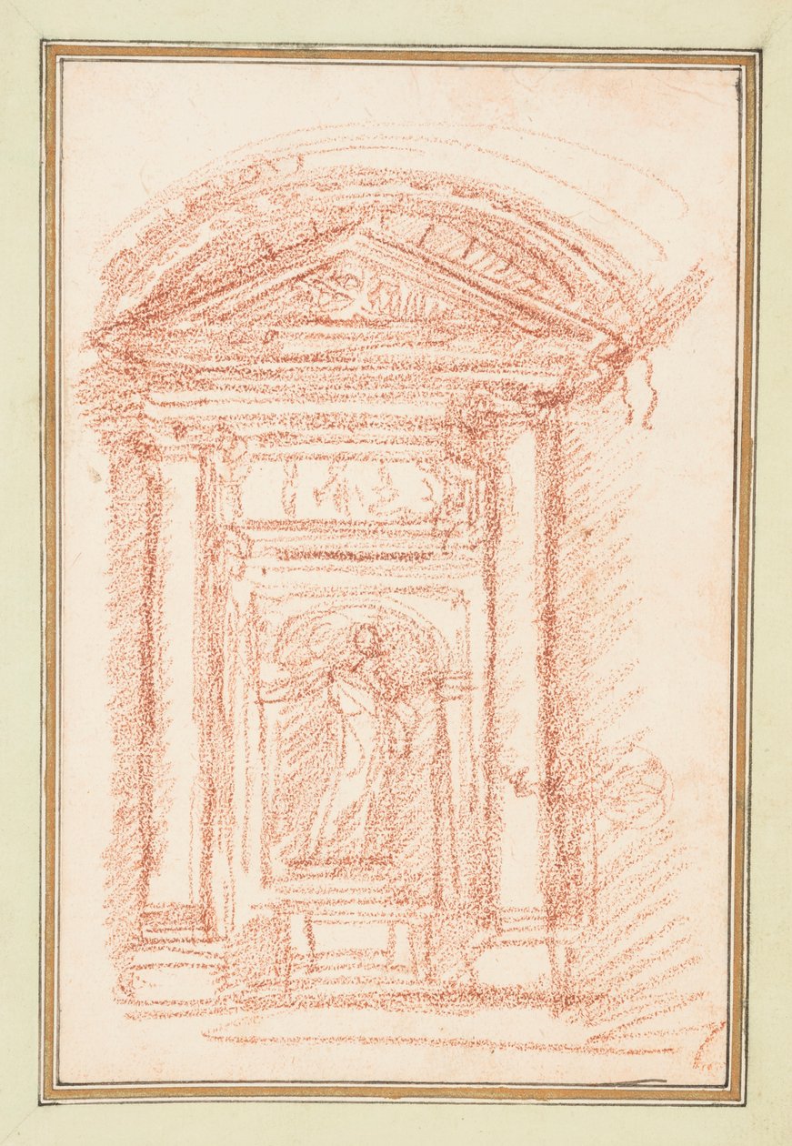 Niche avec statue - Jean Robert Ango