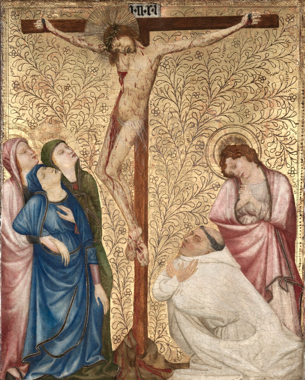 Calvaire avec un moine chartreux, 1389-1395 - Jean de Beaumetz