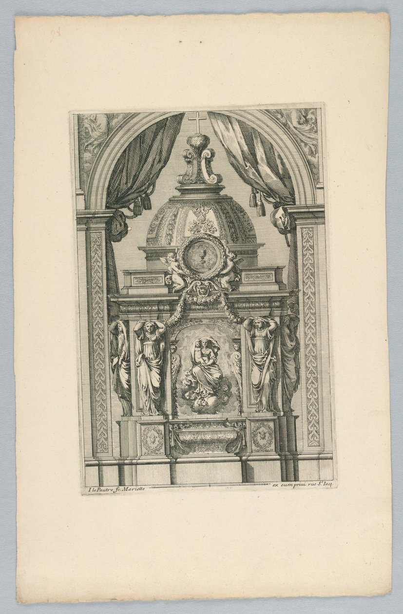 Conception pour un tabernacle, de "Tabernacles" - Jean le Pautre
