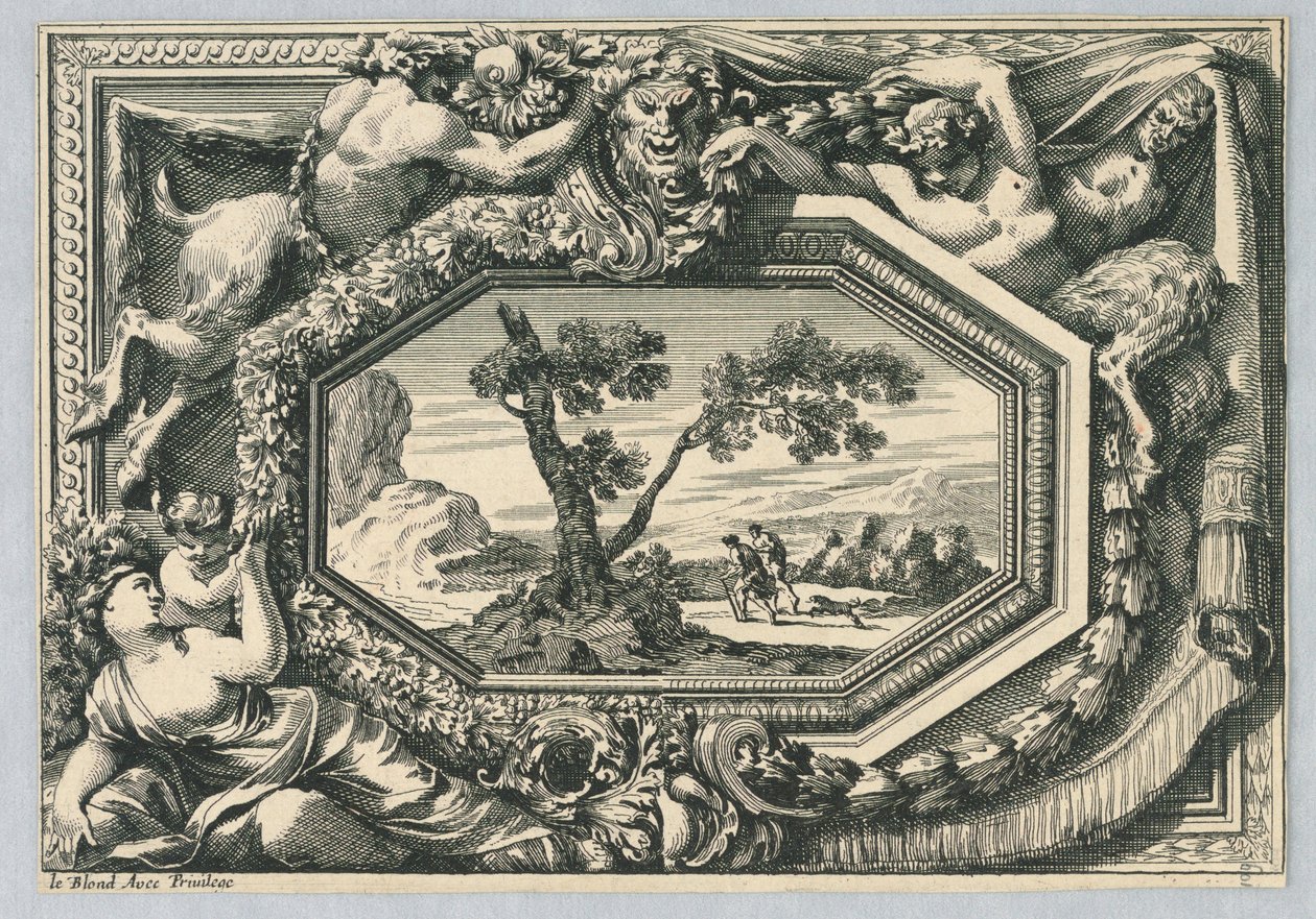 Panneau de "Ornements de Paneaux" - Jean le Pautre