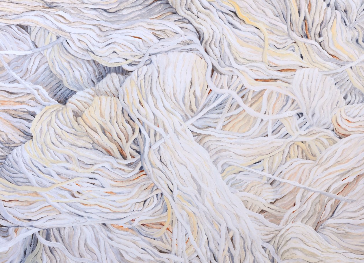 Blanc de laine, 2013 (gouache sur papier) - Jeanne Maze