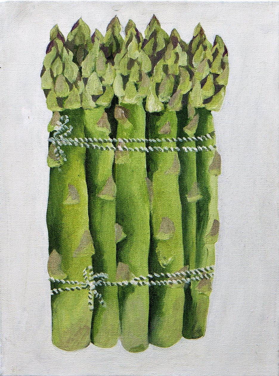 Asperges,2013 (acrylique sur toile) - Jennifer Abbott