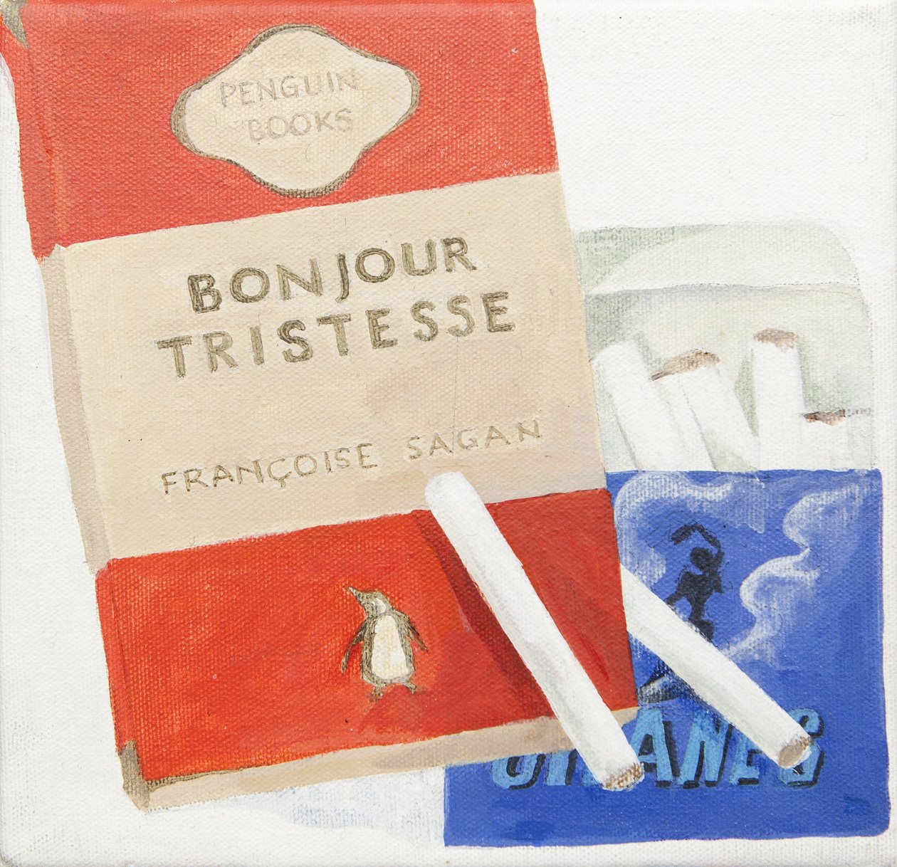 Livre Penguin, Gitanne Cigarettes (acrylique) - Jennifer Abbott