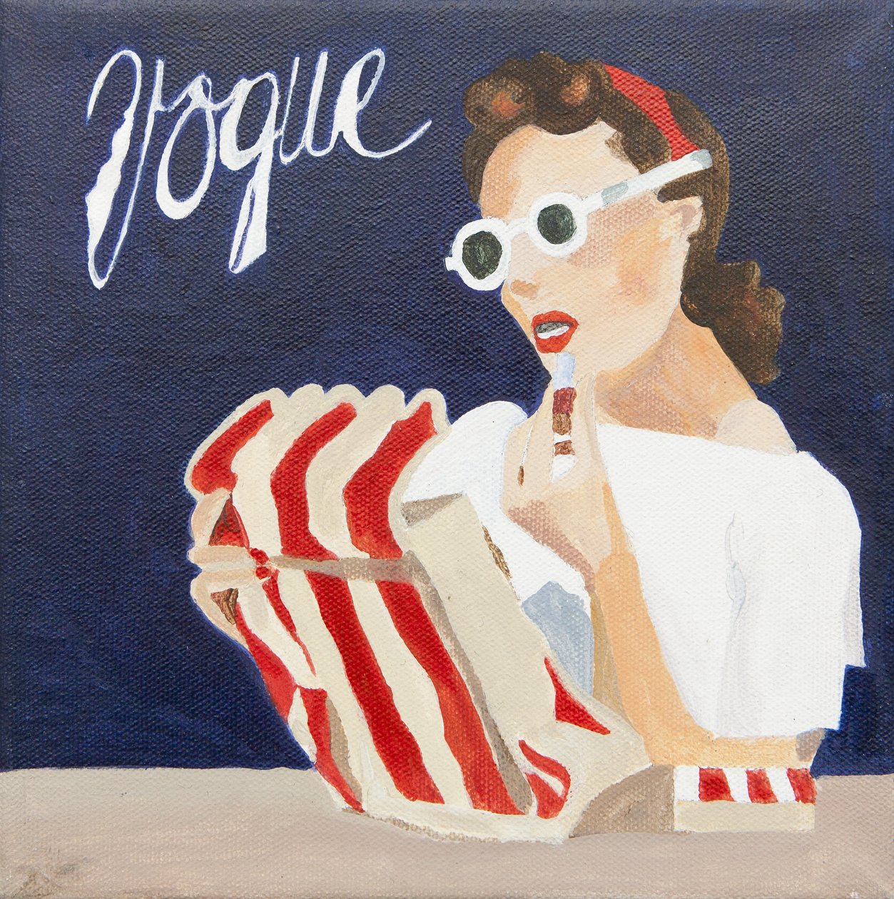 Couverture de Vogue (acrylique) - Jennifer Abbott