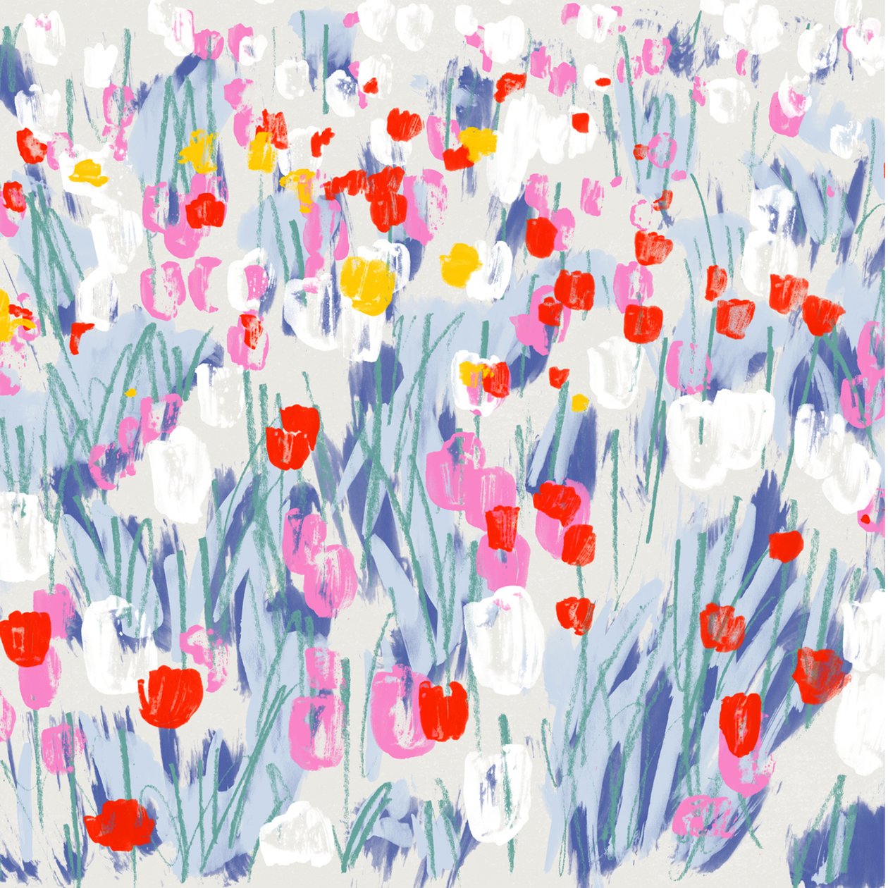 Champ de tulipes - Jenny Frean