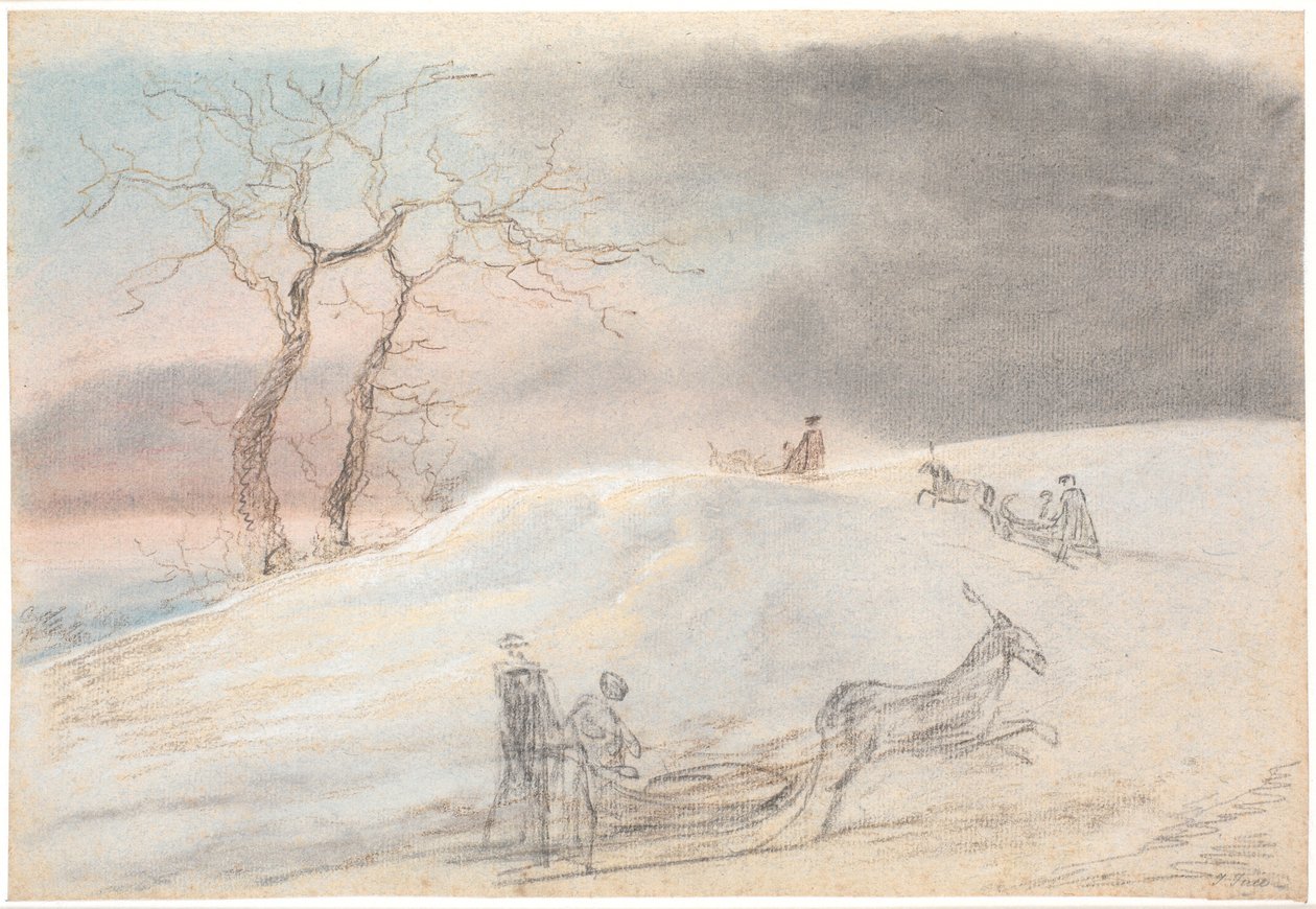 Promenade en traîneau dans le givre - Jens Juel