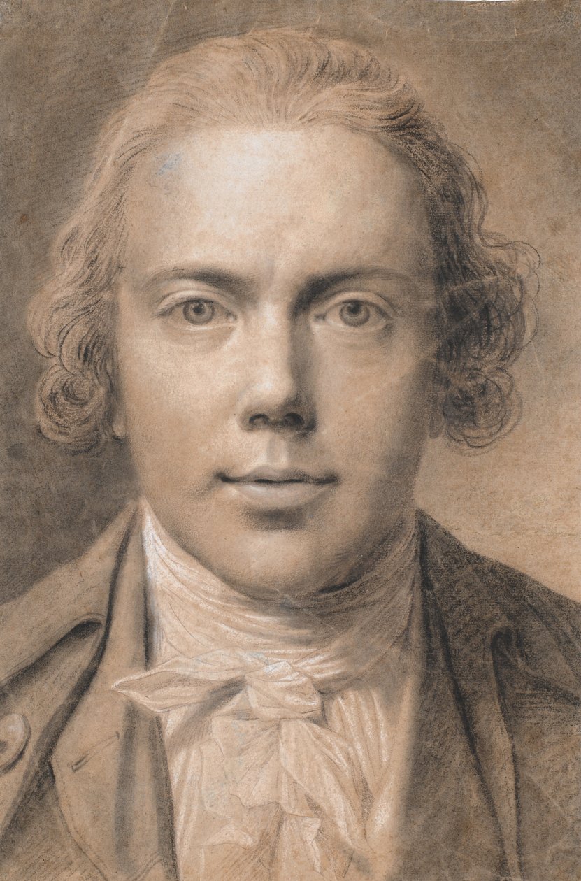 Autoportrait, buste de face - Jens Juel
