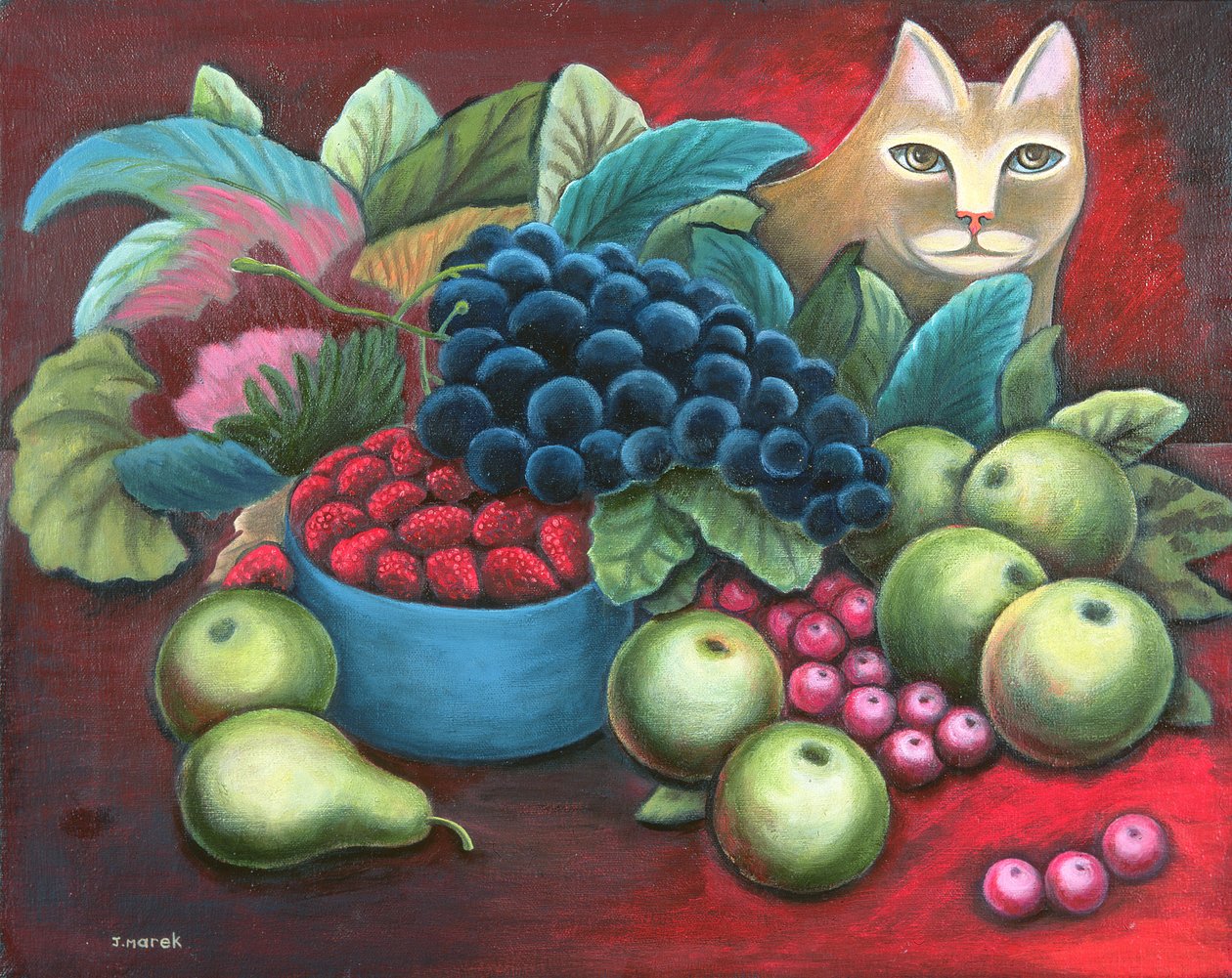 Chat et Fruit - Jerzy Marek