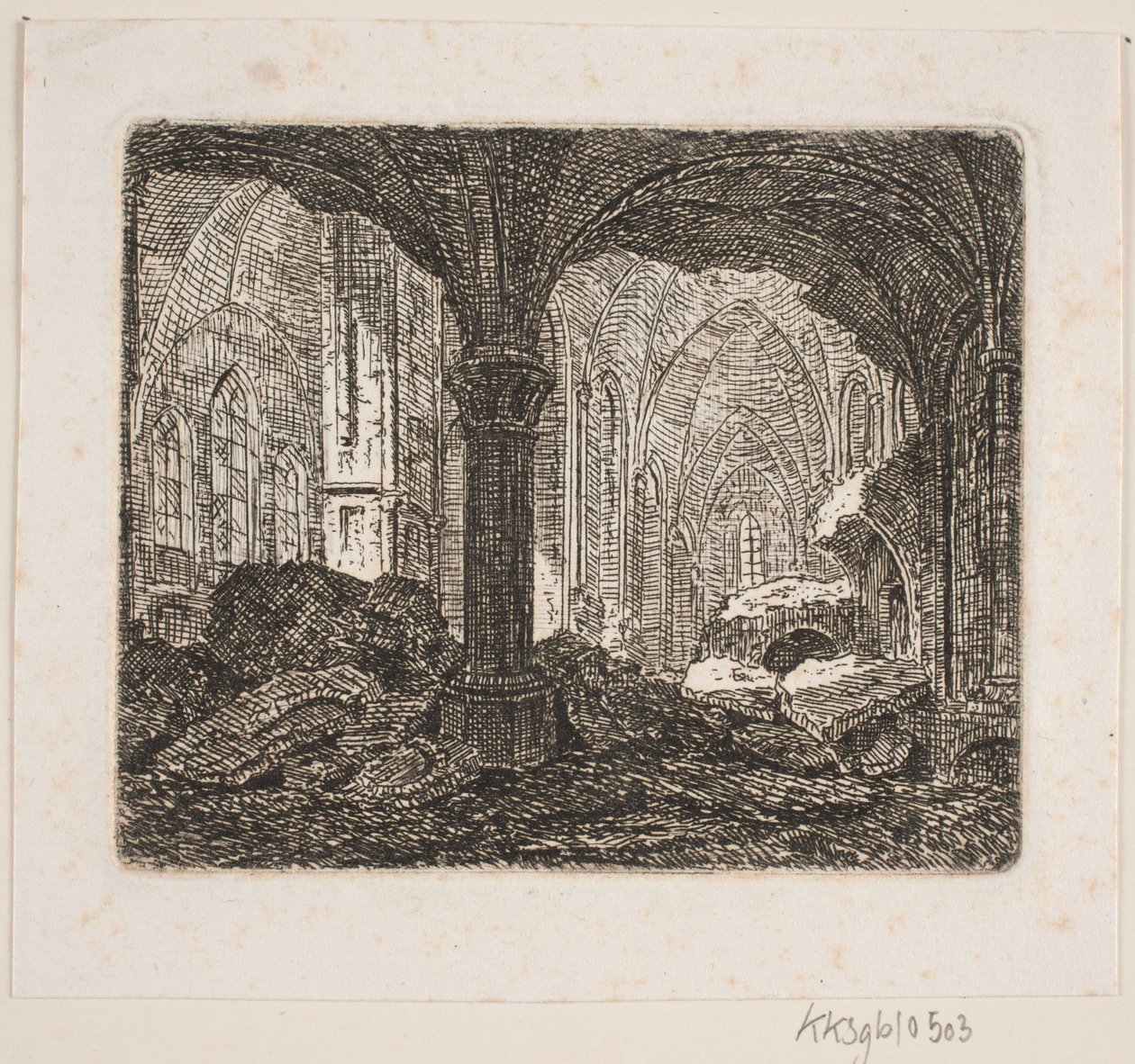 Intérieur de la même ruine 1806 - Jes Bundsen