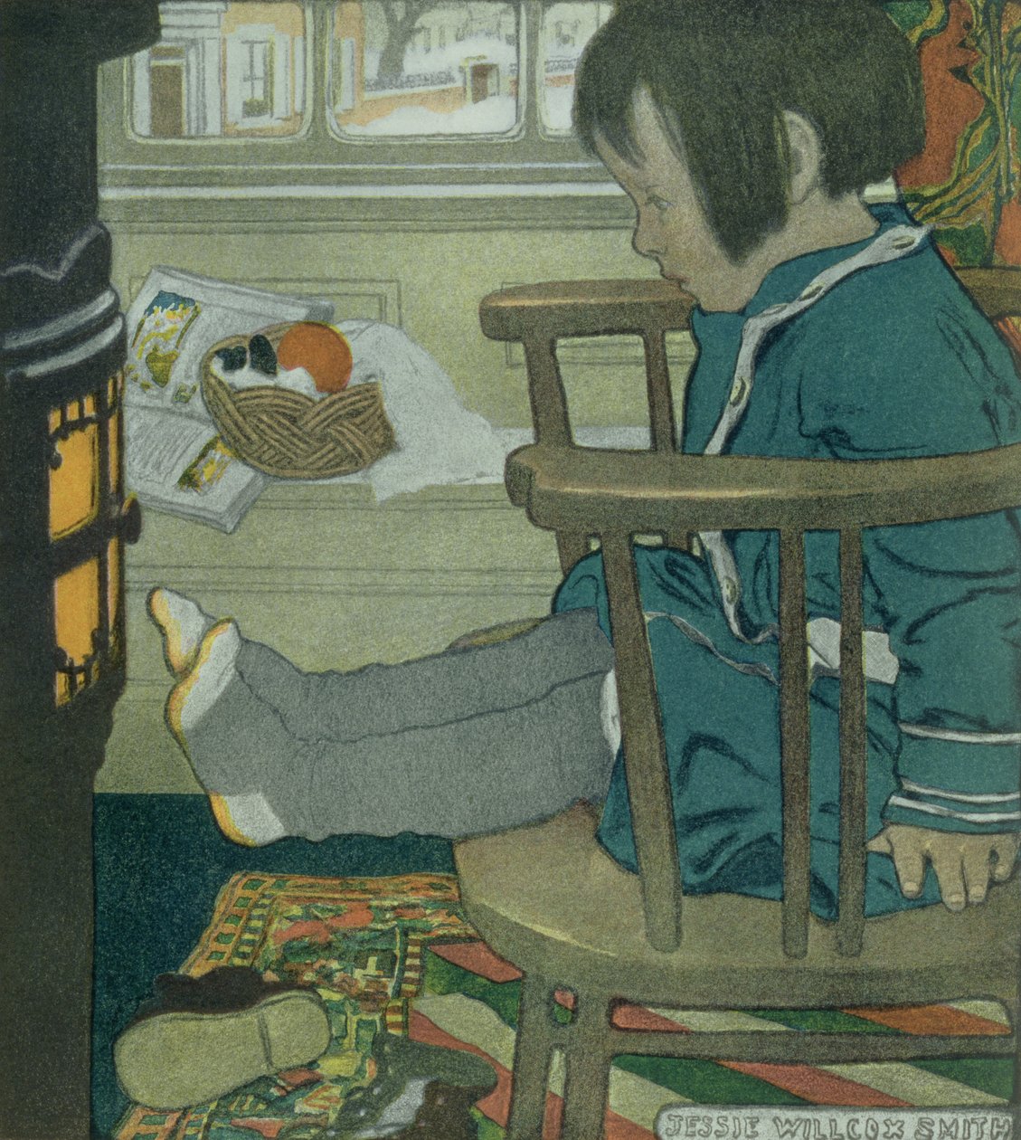Pieds mouillés - Jessie Willcox Smith