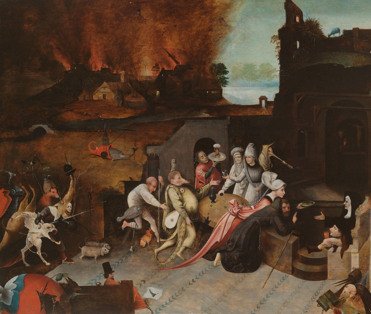 La Tentation de Saint Antoine - Jheronimus Bosch (copy after)