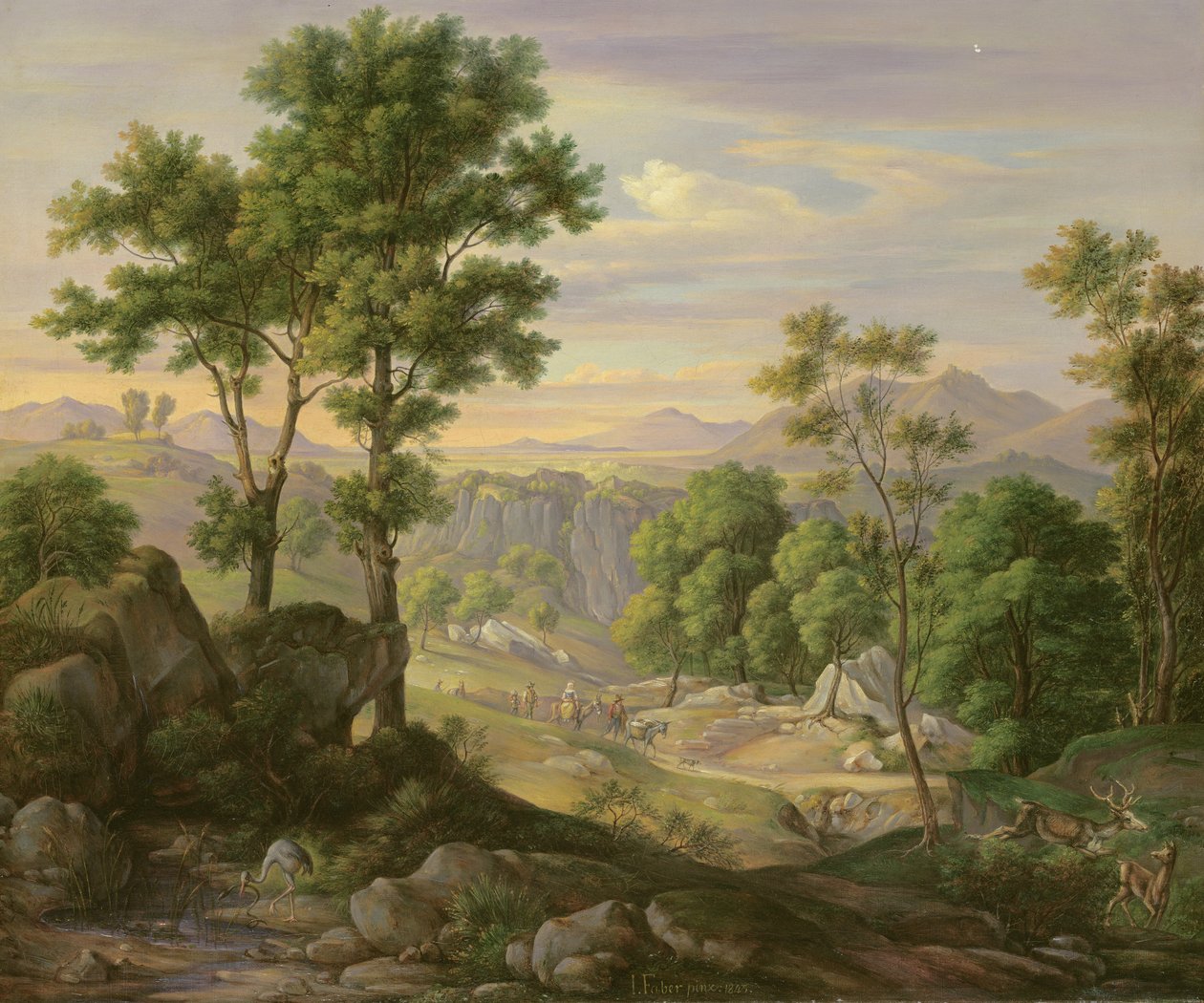 Paysage italien, 1845 - Joachim Faber