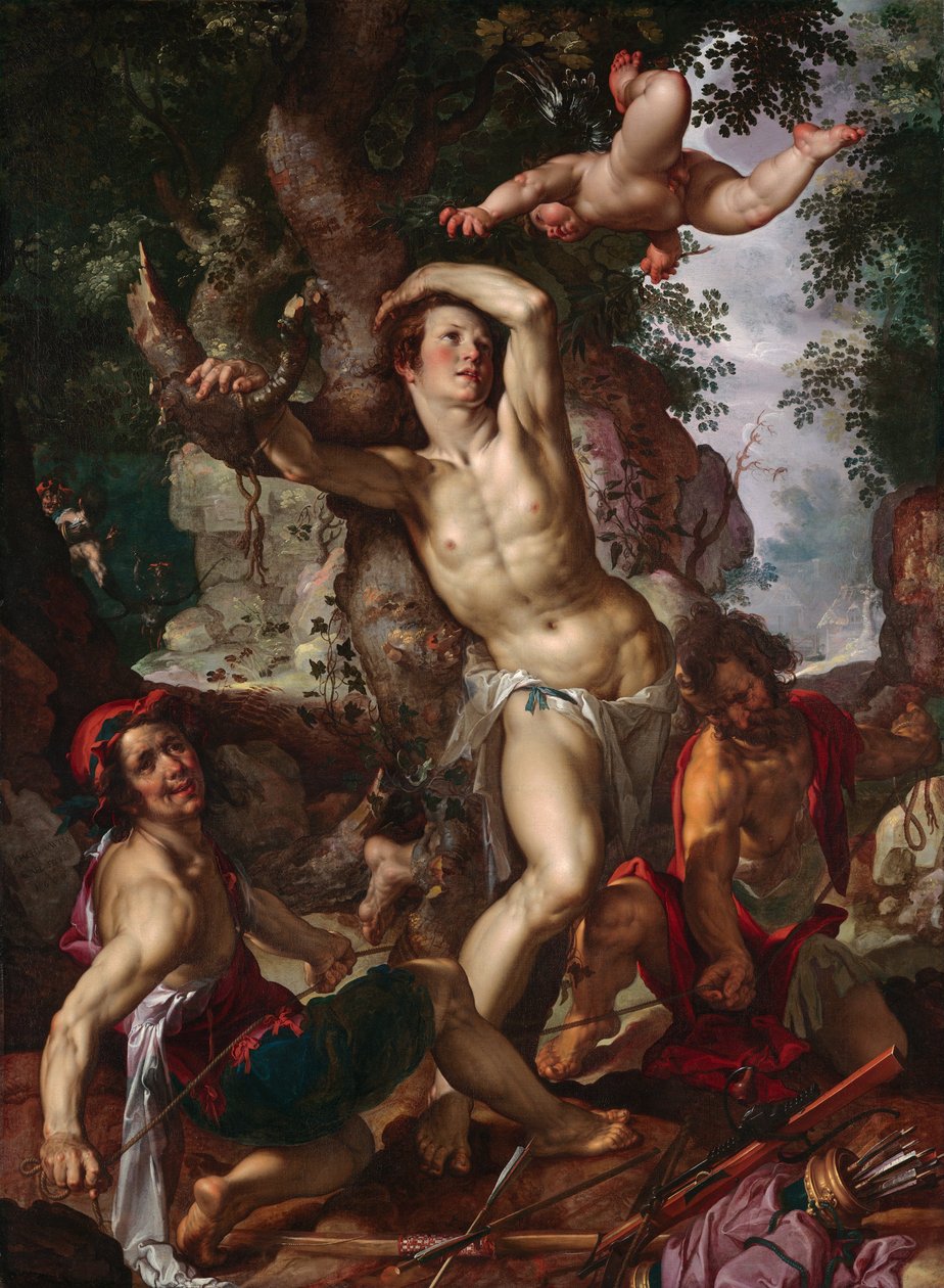 Le Martyre de Saint Sébastien - Joachim Wtewael or Utewael
