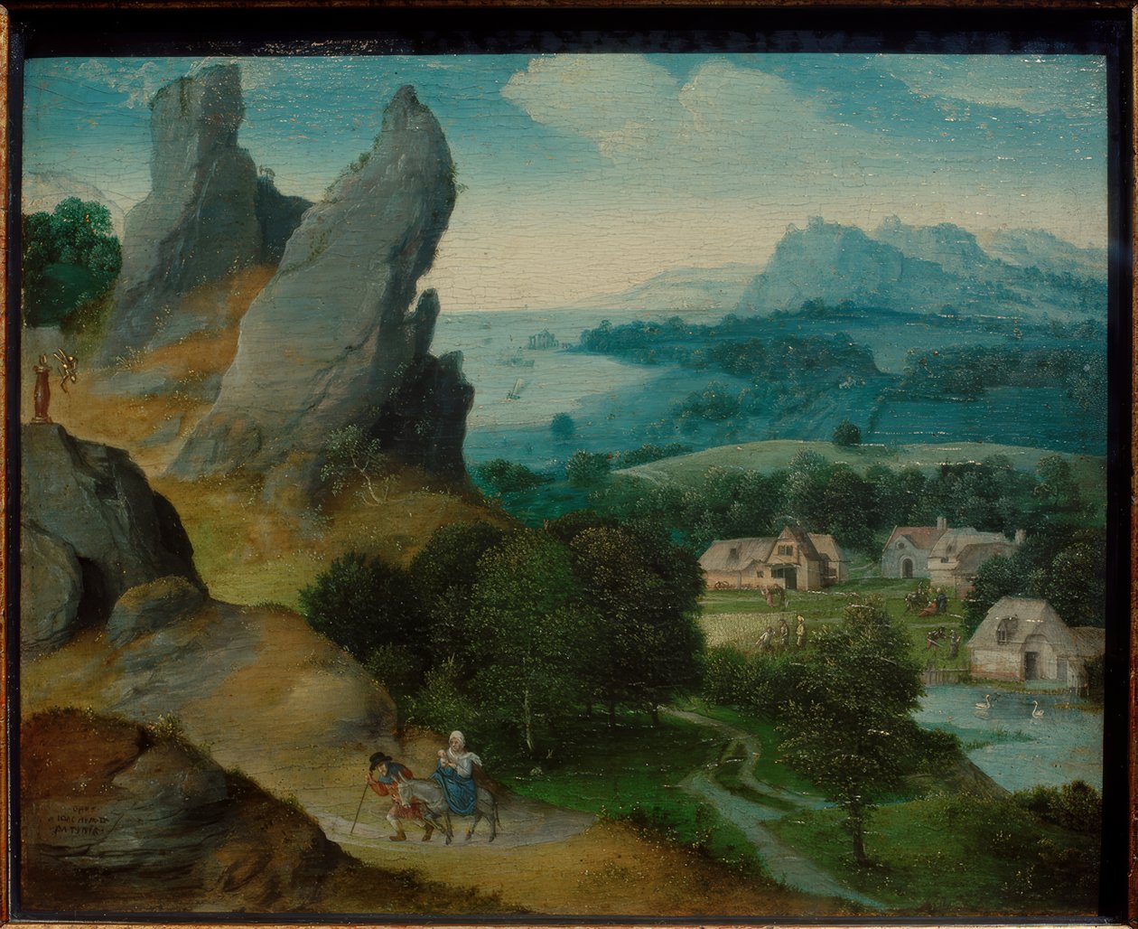 Paysage avec la fuite en Égypte - Joachim Patinir