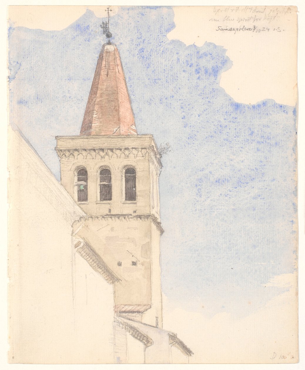 Clocher à Sansepolcro - Joakim Frederik Skovgaard