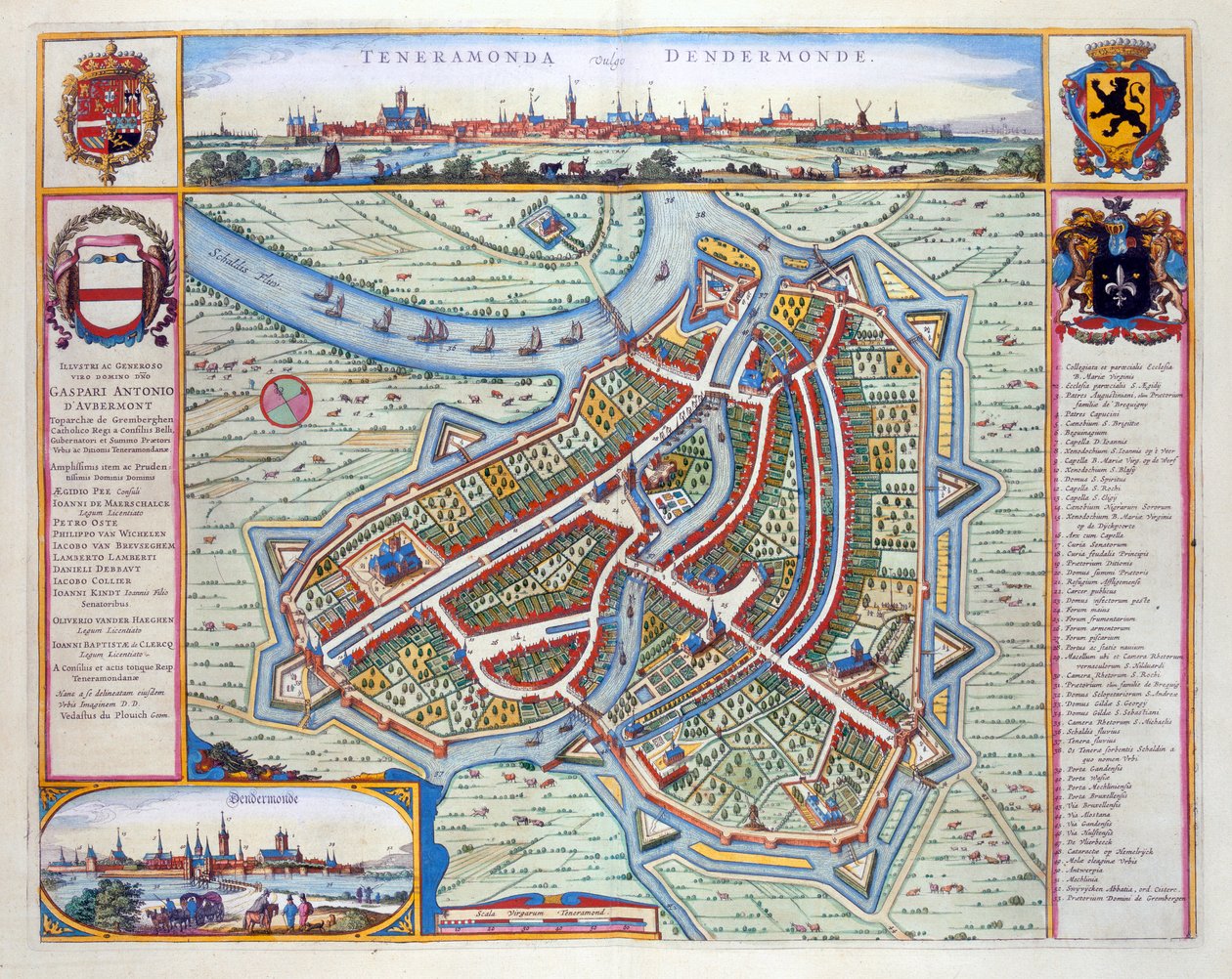 Dendermonde, 1649 - Joan Blaeu