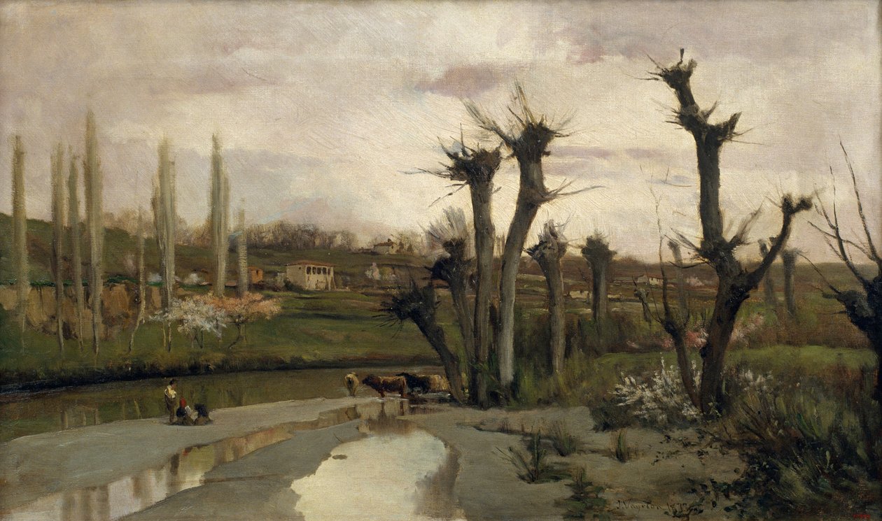 Le Début du printemps - Joaquim Vayreda