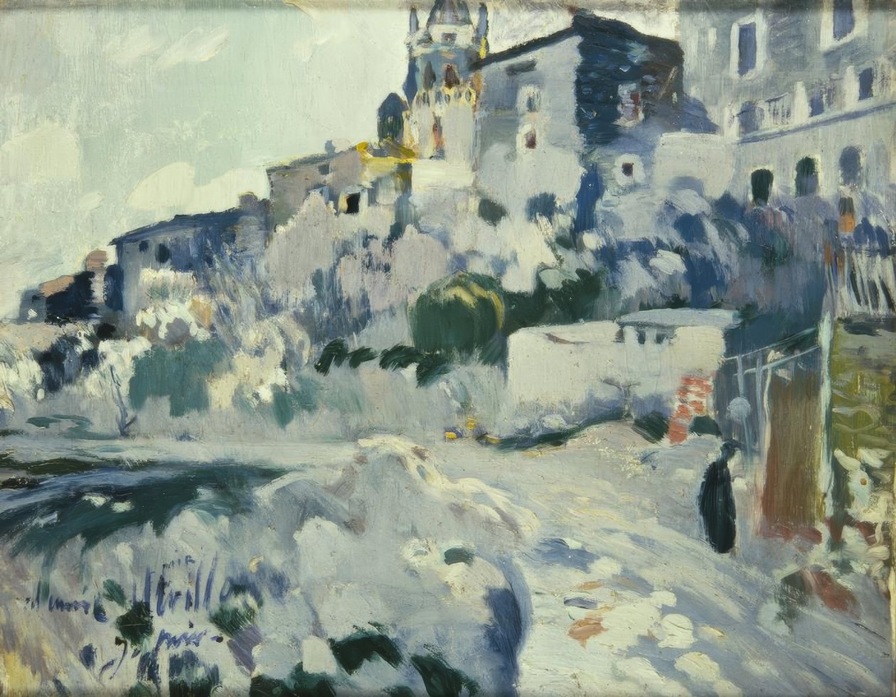 Peinture dédiée à Utrillo - Joaquim Mir i Trinxet