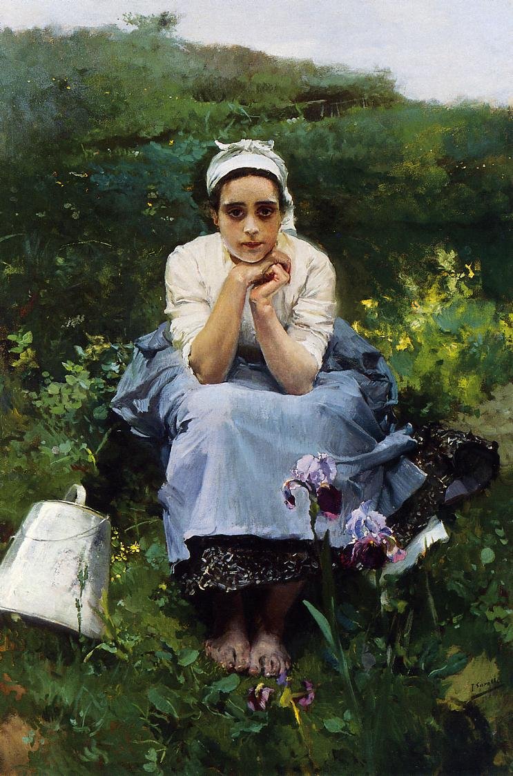 La Laitière - Joaquín Sorolla