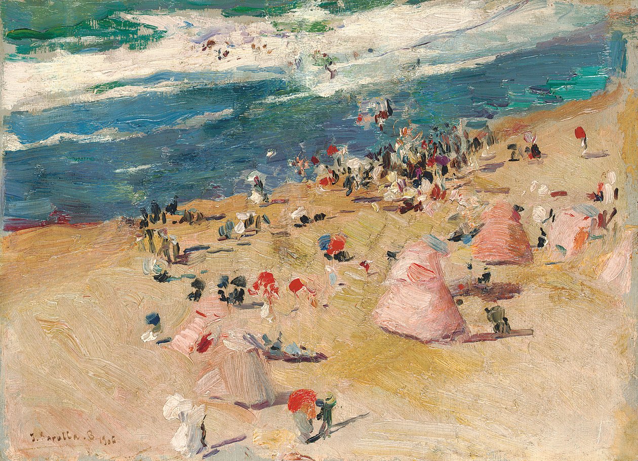 Plage à Biarritz, 1906 - Joaquín Sorolla