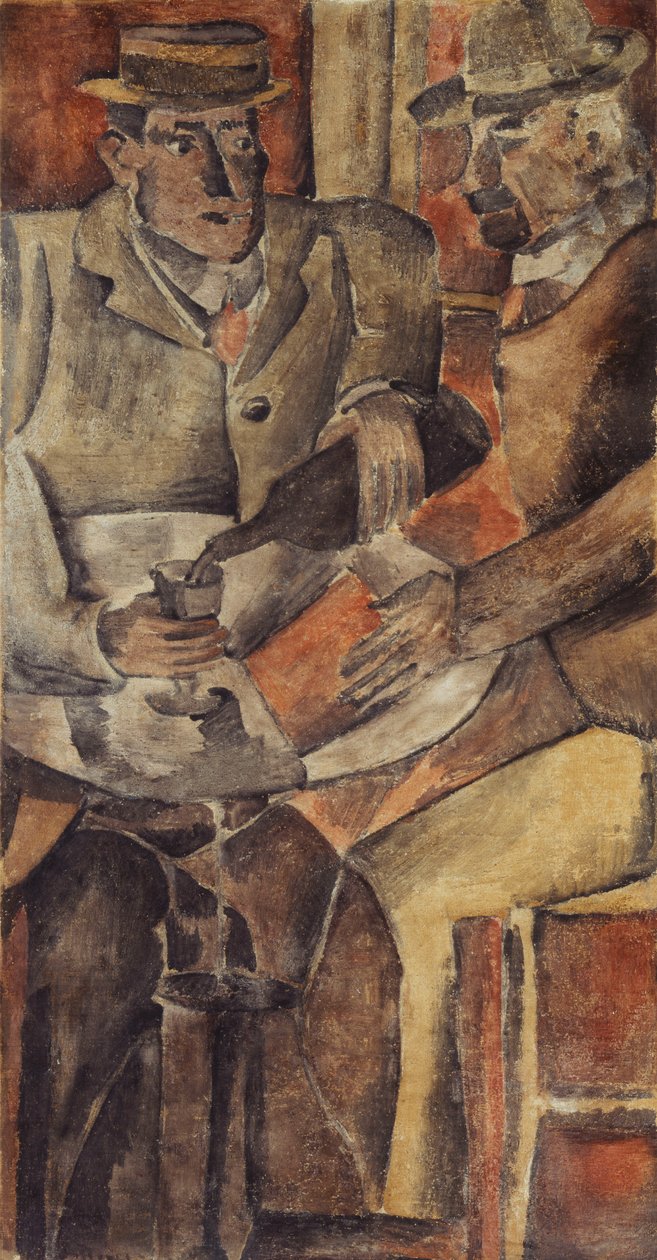 Rassemblement au café, c.1926 - Joaquín Torres García