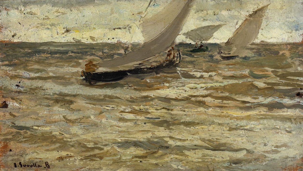 Sortie des barques, Asturies - Joaquín Sorolla