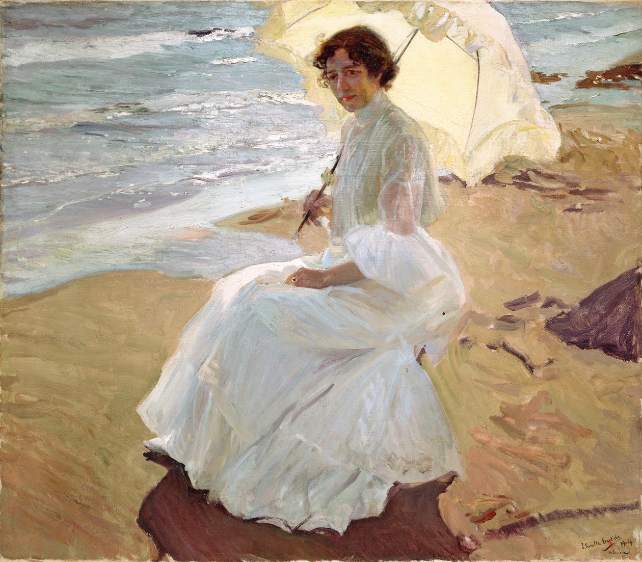 Clotilde sur la plage, 1904 - Joaquín Sorolla