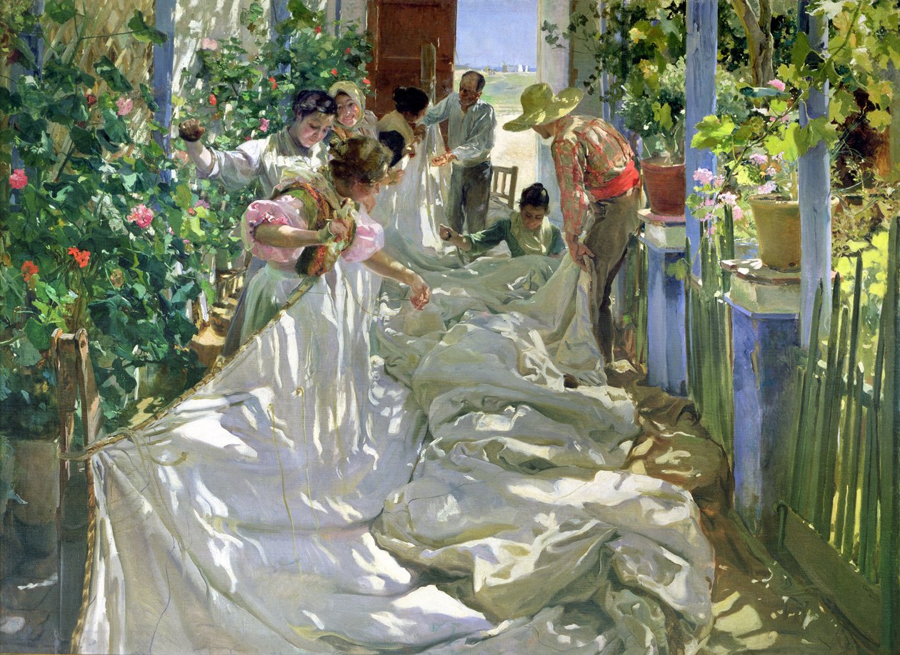 Réparation de la voile, 1896 - Joaquín Sorolla