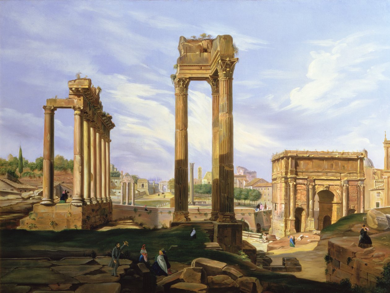 Vue du Forum Romain - Jodocus Sebasiaen Adeele