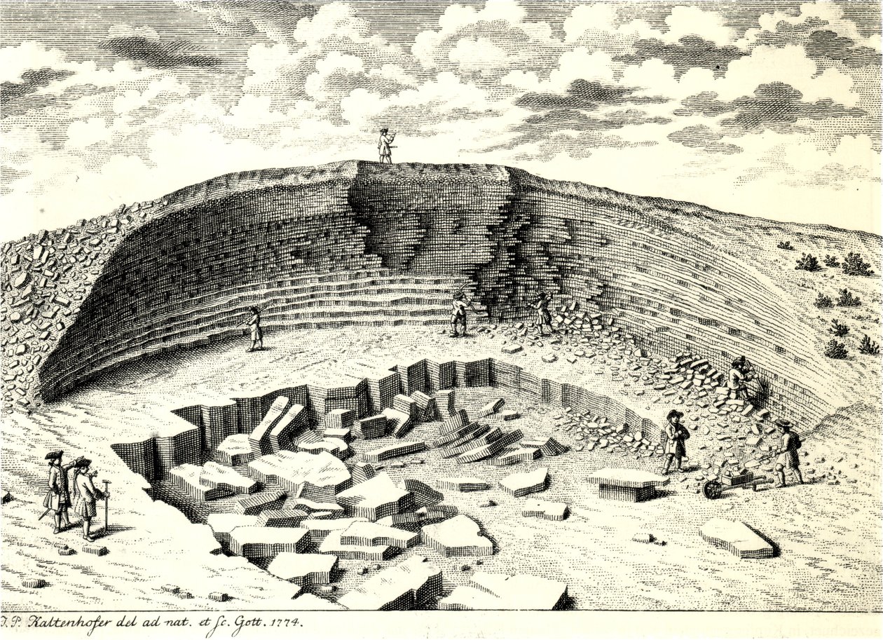 Carrière près de Göttingen, Basse-Saxe, dans la séquence Muschelkalk - Joel Paul Kaltenhofer