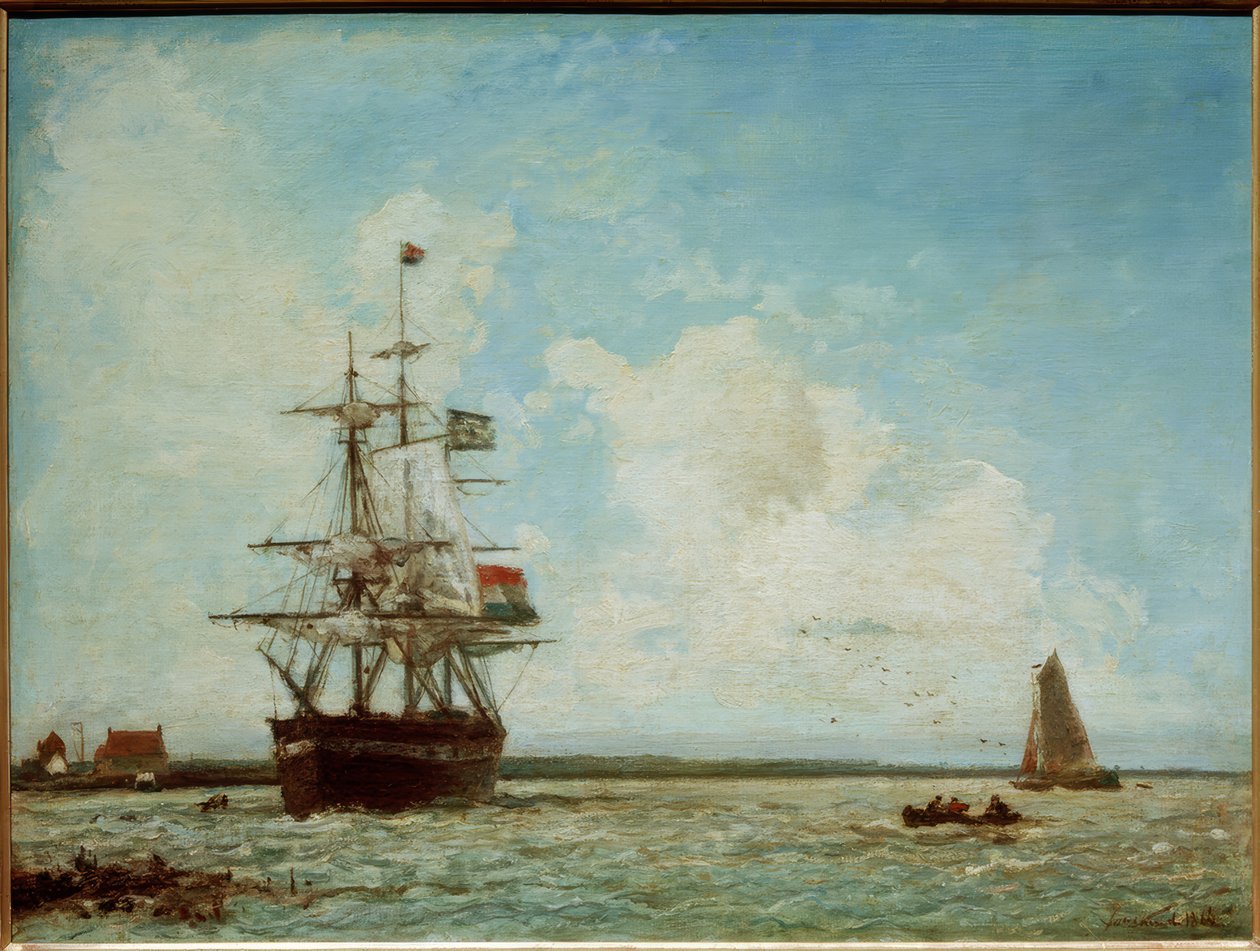 Le grand canal à Dordrecht - Johan Barthold Jongkind