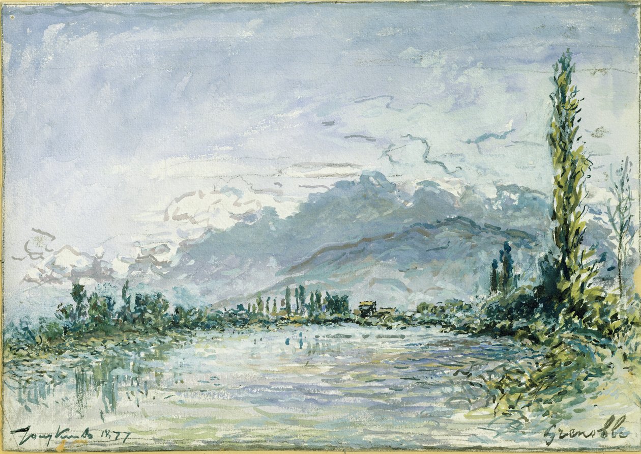 La rivière Isère à Grenoble, 1877 - Johan Barthold Jongkind