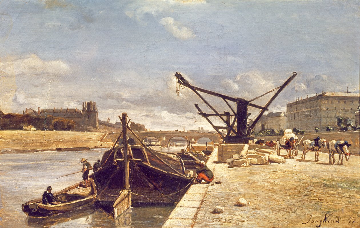 Vue du Pont Royal, Paris - Johan Barthold Jongkind