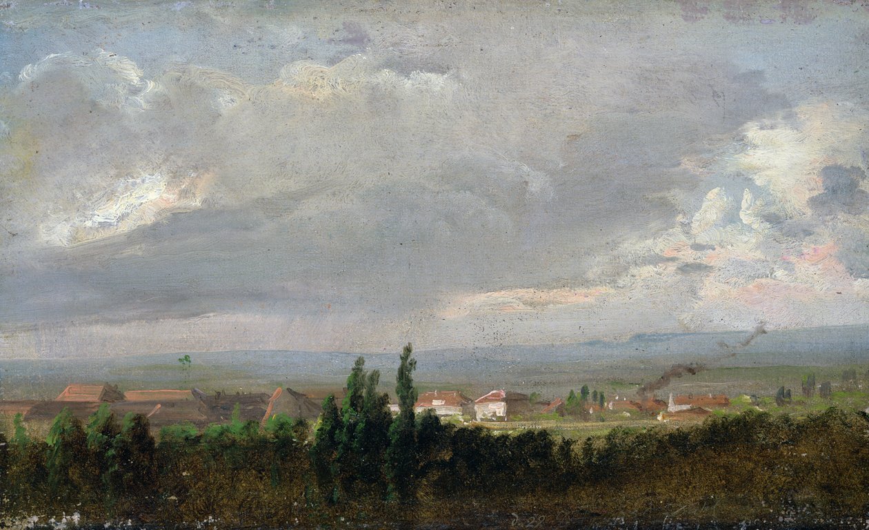 Orage près de Dresde, 1830 - Johan Christian Dahl