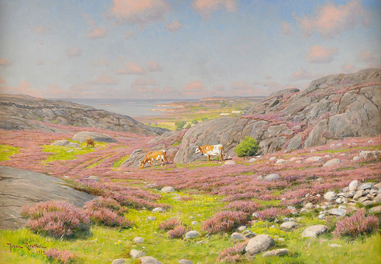 Scène de la côte nord de Halland - Johan Fredrik Krouthen