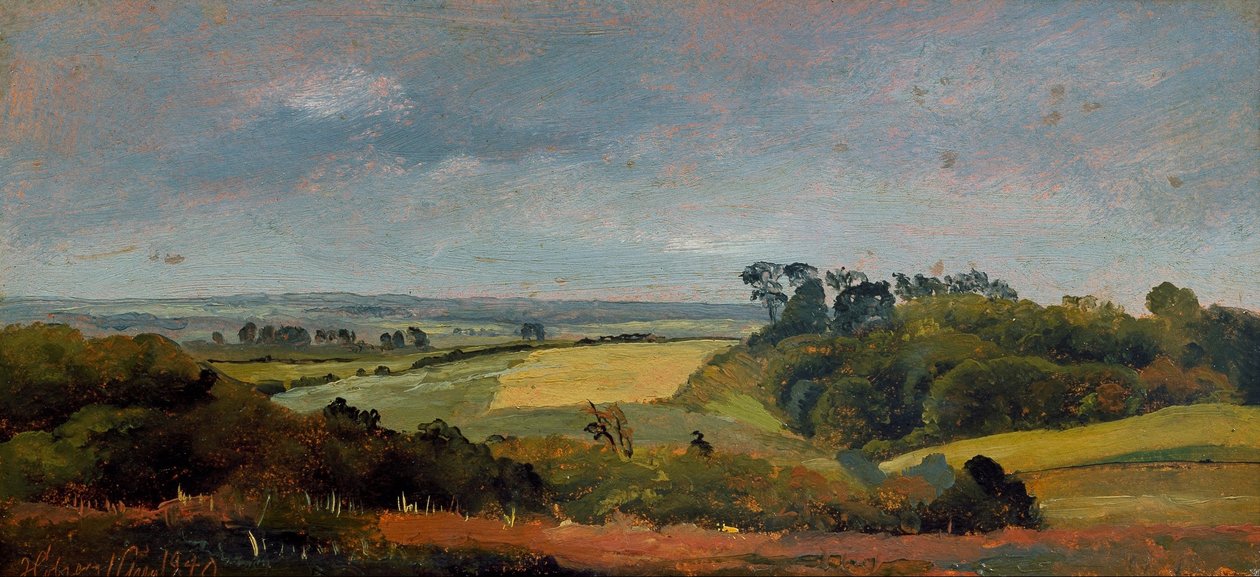 Près de Høbjerg. Frederiksværk. Étude - Johan Thomas Lundbye